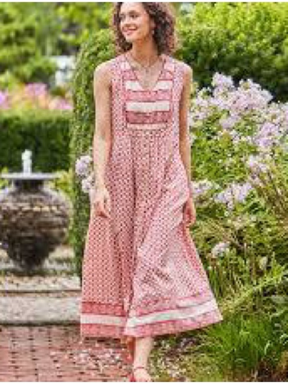 April Cornell sleeveless Maxi dress